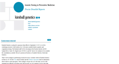 Desktop Screenshot of kimballgenetics.com