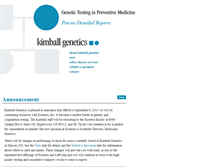 Tablet Screenshot of kimballgenetics.com